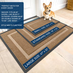 OLANLY Front Door Mat Outside 29.5x17, All-Season Heavy-Duty Rubber Doormat