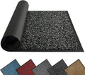 Mibao Super Absorbent Front Door Mat, 60" x 36", Non-Slip Washable Indoor Doormats, Low Profile Entryway Rug Outdoor, Dirt Resistant Welcome Mats for Front and Back Door Entrance, Anthracite Black