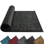 Mibao Super Absorbent Front Door Mat, 72" x 24", Non-Slip Washable Indoor Doormats, Low Profile Entryway Rug Outdoor, Dirt Resistant Welcome Mats for Front and Back Door Entrance, Anthracite Black
