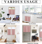 RYB HOME Short Peach Pink Blackout Curtains for Small Bedroom Window, Insulating UV Blocking Drapes for Kitchen Cafe Basement, Privacy Tiers for Bathroom Window, Width 42 by Length 36, Set of 2