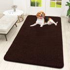 OLANLY Dog Door Mat for Muddy Paws 59x32, Super Absorbent Chenille Mud Mat