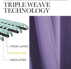 NICETOWN Lilac Purple Blackout Curtains 102" Long, 55" Wide, 2 Pieces for Office, Dining, Guest Room - Sound Reducing, Heat and Cold Block Panels for Modern Decorative
