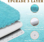 Rugs for Living Room 5x8, Alfombras para Salas Shag Large Plush Soft Area Rug, Shaggy Carpets for Bedroom, Kids Boys Girls Home Decor Aesthetic(Teal Blue, 5 x 8)