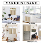 RYB HOME Short Curtains for Bedroom, Room Darkening, Rod Pocket