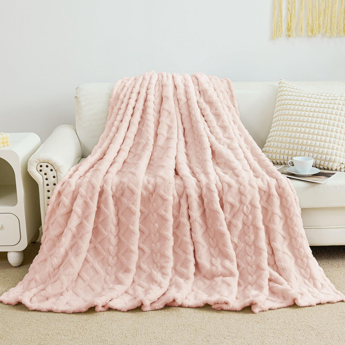 Aganear Fleece Throw Blanket for Couch Sofa 50"x60" Sage Green