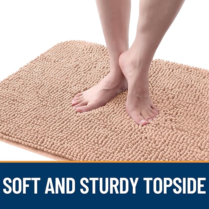 OLANLY Dog Door Mat for Muddy Paws 70x32, Super Absorbent Chenille Mud Mat
