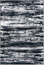 KOZYFLY Modern Abstract Small Area Rugs, 2x3 Washable Kitchen Rug Non-Slip Soft Small Bathroom Rug, Black Navy Blue Grey Striped Entryway Rugs Faux Wool Doormat for Bedside Entrance Bedroom Sink