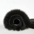 EasyJoy Ultra Soft Fluffy Shaggy Area Rug Faux Fur Rug Chair Cover Seat Pad Fuzzy Area Rug for Bedroom Floor Sofa Living Room (4 x 6 ft Rectangle, Black)