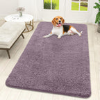 OLANLY Dog Door Mat for Muddy Paws 59x32, Super Absorbent Chenille Mud Mat