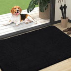 OLANLY Dog Door Mat for Muddy Paws 47x32, Super Absorbent Chenille Mud Mat