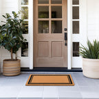 Barnyard Designs Natural Coco Coir Non-Slip Doormat (17x30, Border)