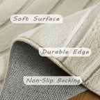 Washable Area Rugs 5x7 Rugs for Living Room Light Beige Faux Rabbit Fur Rug for Bedroom Faux Sheepskin Rug Teen Room Home Décor(Light Beige, 5x7)…