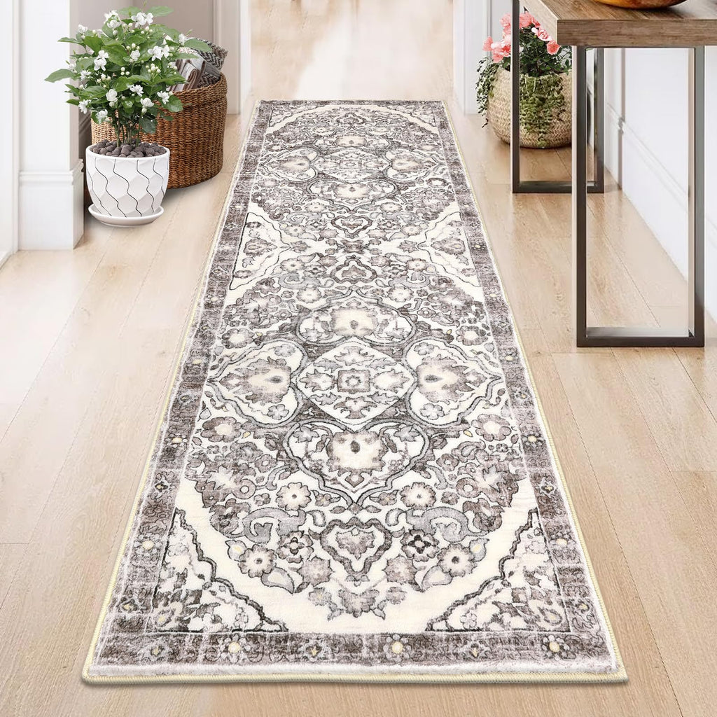 HEBE Hallway Runner Rug 2'x6', Washable Non Slip Kitchen Rug Runner