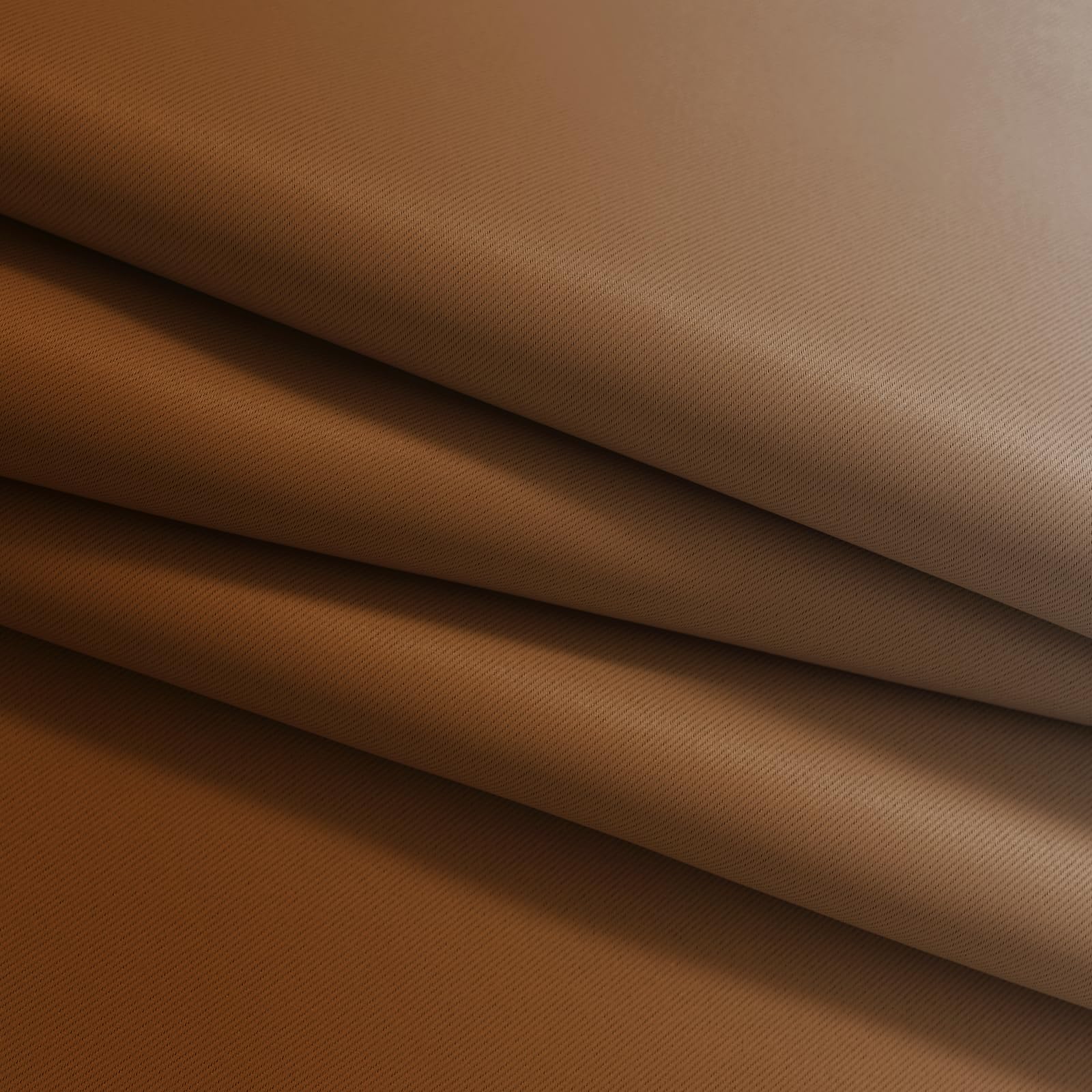 Yakamok Ombre Curtains Burnt Orange and Greyish White for Bedroom,52Wx84L