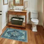 RELEANY Washable Area Rug, Small 2'x3', Teal