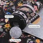 HEBE Washable Hallway Runner Rug 2'x 6' Non Slip Kitchen Rugs Runner,Low Pile Entryway Rug Laundry Room Mat Floral Carpet Runners for Hallways, Kitchen,Bathroom,Laundry,Bedside Rug