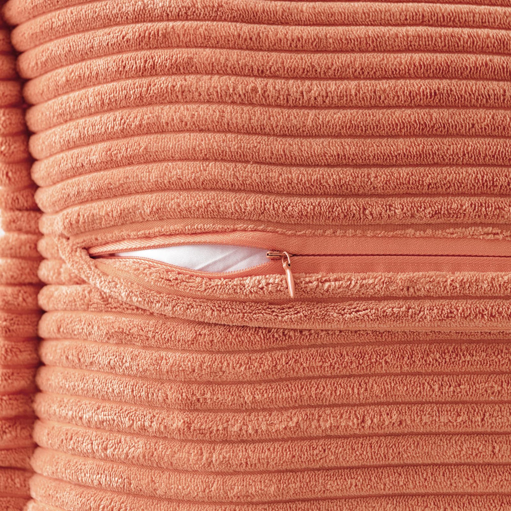 MIULEE Decorative Throw Pillow Covers for Couch 18x18 Inch Coral Red 2 Pack