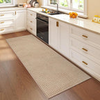 YDKGL Boho 2x5 ft Hallway Runners Rug Woven Washable Long Kitchen Runner Mat Rugs Non Slip, Soft Entryway Laundry Hall Runner Floor Carpet for Indoor Backdoor Bedroom Kitchen Living Room, Brown