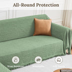 HOMERILLA 2 Piece Sectional Couch Cover for L Shape Sofa Sage L