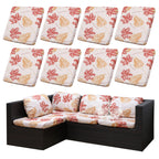 DREAHOTEXTIL 8Pcs Outdoor Cushion Covers, Elastic Patio Cushion Covers