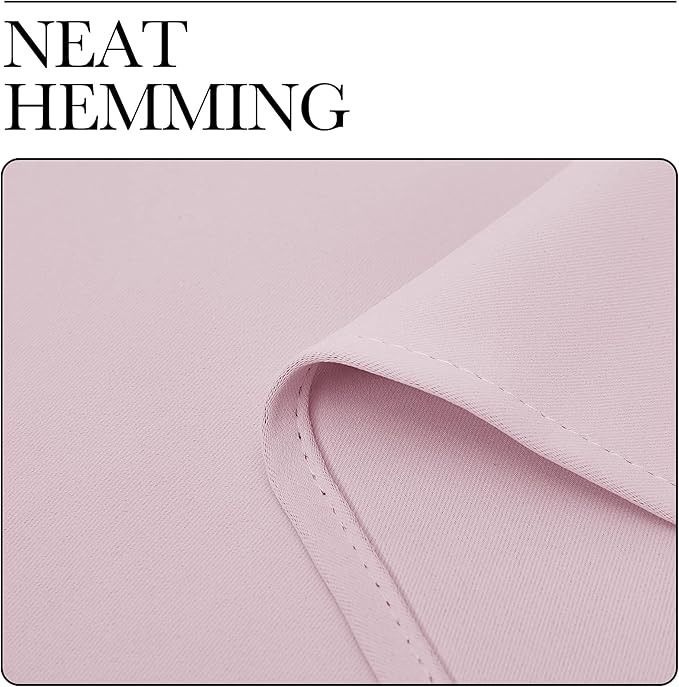 NICETOWN Room Darkening Drapes for Nursery - Light Blocking Curtain Panels for Bedroom Girl Room, Soft Fabric Window Treatment (Lavender Pink, 42 inches Width by 90 inches Length, 1 Pair)