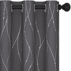 Deconovo Living Room Curtains 84 Inches Long, Blackout Curtains for Bedroom