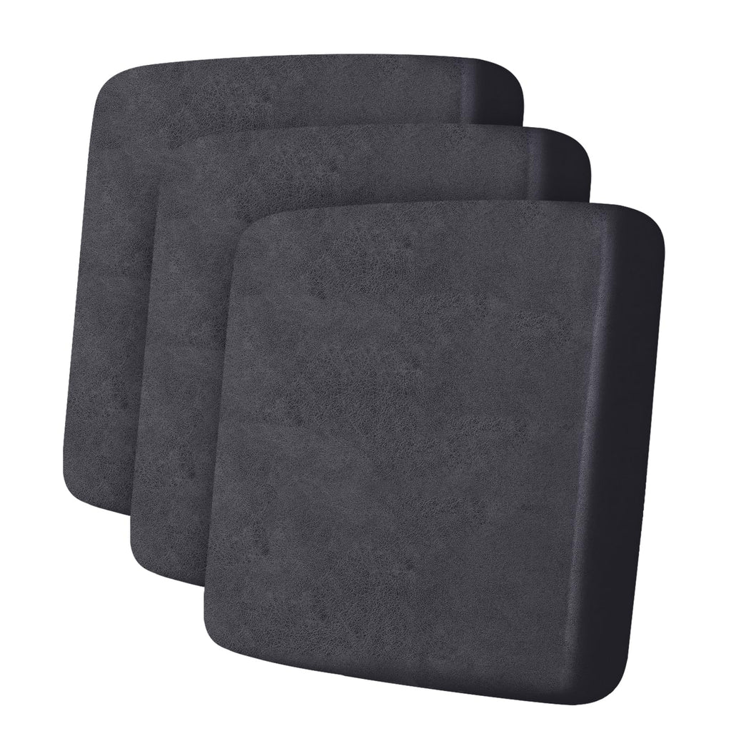 ANARACHON Leather Look Couch Cushion Covers Sofa Seat Slipcovers Sets Couches Furniture Protector for Sectional Armchair Loveseat Pets Kids Stretch Spandex Fabric (3 Cushion XL Sofa, Dark Grey)