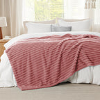 Bedsure Soft King Size Blankets for Bed Dusty Pink 108"x90"