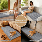 hyha Couch Cover for Dogs, Washable Non Slip Plush Flannel Sofa Protector