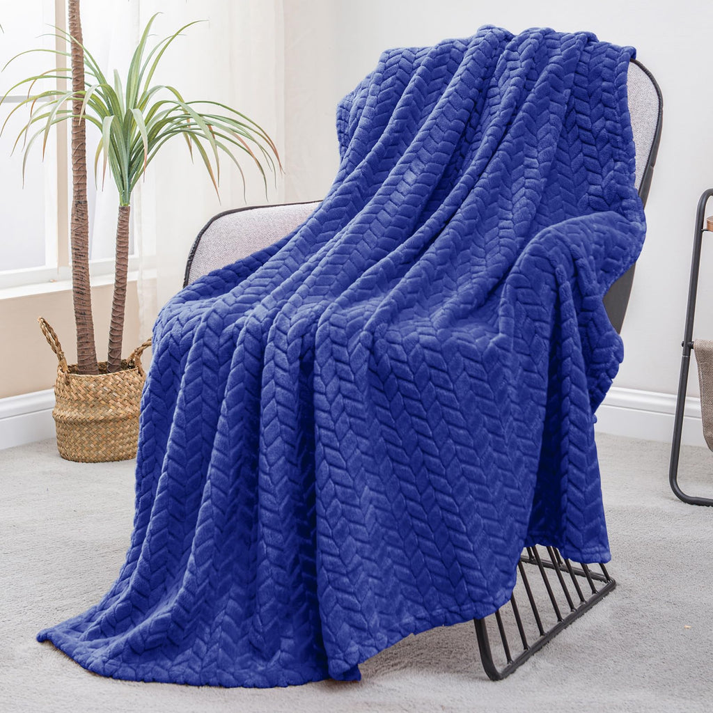 Exclusivo Mezcla Soft Fleece Bed Blanket Twin Size, 60”x80”, Pink