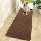 OLANLY Dog Door Mat for Muddy Paws 70x24, Super Absorbent Chenille Mud Mat