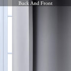 SimpleHome Ombre Room Darkening Curtains for Living Room, Light Blocking Gradient Black to Grey White Thick Thermal Insulated Grommet Window Curtains/Drapes for Bedroom, 2 Panels, 52x63 inches Length