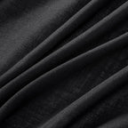 MIULEE Black Linen Curtains 84 Inch Length 2 Panels for Bedroom Living Room, Soft Thick Linen Textured Back Tab Window Drapes Semi Sheer Light Filtering Rod Pocket Modern Farmhouse Halloween Decor