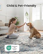 AMADA HOMEFURNISHING 3x5 Washable Area Rug, Low-Profile Entryway Rug with Non-Slip Backing & Durable Edge Binding, Vintage Rugs for Bedroom, Entryway & Kitchen