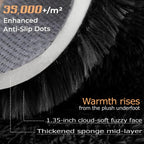 8x10 Area Rugs for Living Room: Fluffy Shag Soft Washable Rug Large Fuzzy Plush Indoor Carpet for Bedroom Nursery Playroom Kids Girls Boys Room (Black, 8'x10')