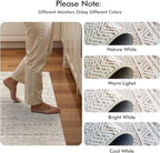 4x8 Washable Hallway Runner Rug：Moroccan Non-Slip Wide Runners for Entryway Kitchen Soft Modern Geometric Low-Pile Rugs for Living Room Thin Waterproof Carpet for Bedroom Bathroom Laundry(Beige,4x8)
