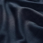 Navy Blue Curtains 84 inch Length for Bedroom Back Tab Rod Pocket Modern Nautical Farmhouse Decor Slub Linen Textured Dark Blue Semi Sheer Window Curtains 2 Panels Set for Dining Room Office Indigo