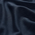 Nanspring Navy Blue Linen Curtains 63 Inches Length 2 Panels Set for Living Room Back Tab Pocket Light Filtering Semi Sheer Drapes Cotton Linen Textured Indigo Blue Window Curtain 52X63 Inches