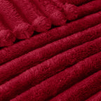 Exclusivo Mezcla Striped Twin Size Fleece Blanket for Bed, Couch, 60"x80"