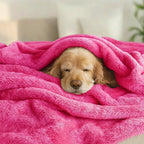 Exclusivo Mezcla Plush Fuzzy Fleece Bed Blanket King Size, Super Soft, Fluffy and Warm Blankets for Couch, Bed, All Season (Hot Pink, 90x104 inches)