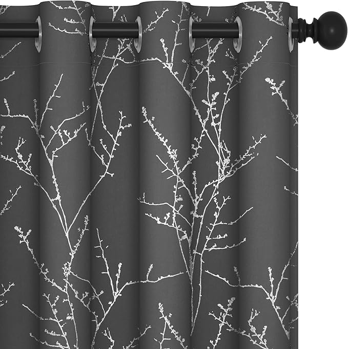 Deconovo Living Room Curtains 95 Inches Long, Blackout Curtains for Bedroom