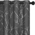 Deconovo Living Room Curtains 63 Inches Long, Blackout Curtains for Bedroom