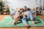 ONASAR Sage Green Area Rugs for Bedroom Living Room, 4x6 Fluffy Cute Indoor Bedside Floor Rug, Ultra Soft Plush Fuzzy Shaggy Carpets for Nursery Kids Girls Boys Teen Dorm Playroom Home Decor