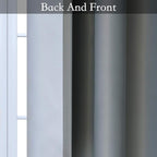 SimpleHome Ombre Room Darkening Curtains 63 inch Long for Bedroom,Gradient Grey White to Gray Light Blocking Thermal Insulated Grommet Curtains Window Drapes for Living Room,2 Panels, 52x63 inches