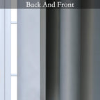 SimpleHome Grey to Grey White Ombre Room Darkening Curtains 72 Inch