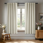 Deconovo Blackout Curtains for Bedroom, Living Room Curtains 63 Inches Long