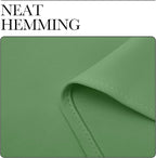 NICETOWN Room Darkening Curtains 63" Long Set of 2 for Bedroom, Forest Green Nursery Essential Thermal Insulated Solid Grommet Top Blackout Curtains/Drapes (1 Pair, 42 inches Wide)