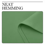 NICETOWN Forest Green Kitchen Blackout Short Curtain Panels for Bedroom, 2 Panels, W42 x L45 -Inch, Thermal Insulated Grommet Top Blackout Draperies and Drapes