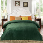 inhand Fleece Blanket for Bed, Super Soft Flannel Cozy King Bed Blanket for Adults, Washable Lightweight Fuzzy Bed Blanket for Office Sofa, Warm Plush Blankets for All Season (90"×108", Green)