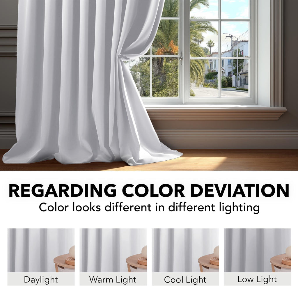 Deconovo Blackout Curtains for Bedroom 108 Inches Long